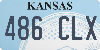 KS license plate 486CLX