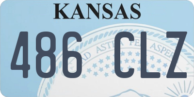 KS license plate 486CLZ