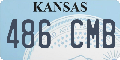 KS license plate 486CMB