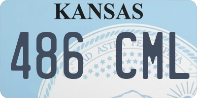 KS license plate 486CML