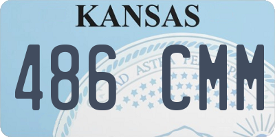 KS license plate 486CMM