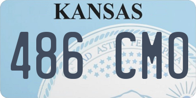 KS license plate 486CMO