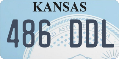 KS license plate 486DDL