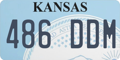 KS license plate 486DDM