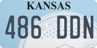 KS license plate 486DDN