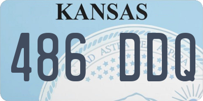 KS license plate 486DDQ