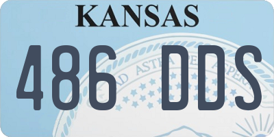 KS license plate 486DDS