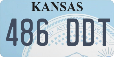 KS license plate 486DDT