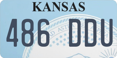KS license plate 486DDU