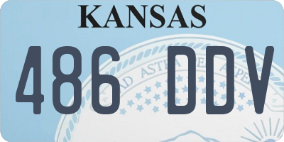 KS license plate 486DDV