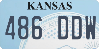 KS license plate 486DDW
