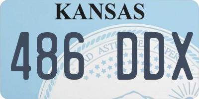 KS license plate 486DDX
