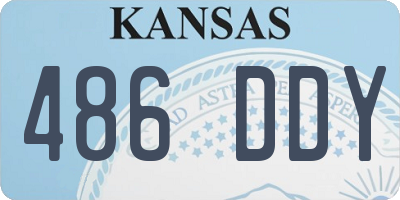 KS license plate 486DDY