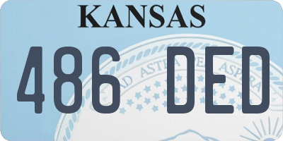 KS license plate 486DED