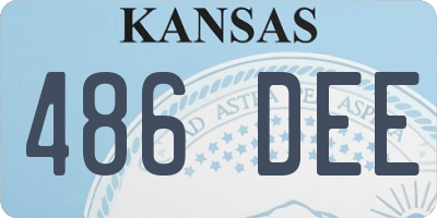 KS license plate 486DEE