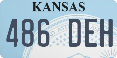 KS license plate 486DEH