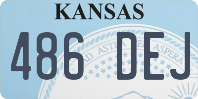 KS license plate 486DEJ