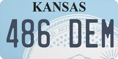 KS license plate 486DEM