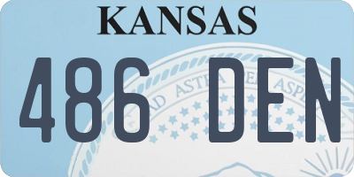KS license plate 486DEN