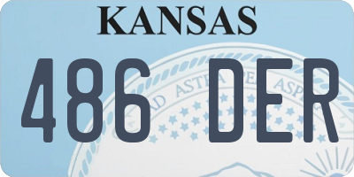 KS license plate 486DER