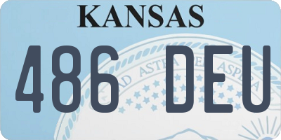 KS license plate 486DEU