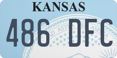 KS license plate 486DFC