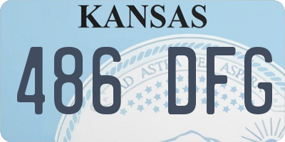 KS license plate 486DFG