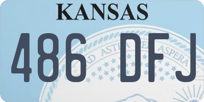 KS license plate 486DFJ