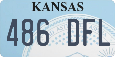 KS license plate 486DFL