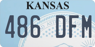 KS license plate 486DFM