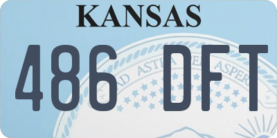 KS license plate 486DFT