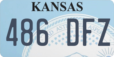 KS license plate 486DFZ