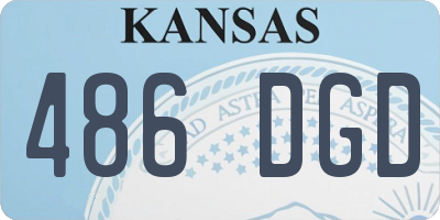 KS license plate 486DGD