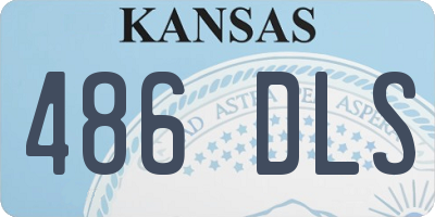 KS license plate 486DLS