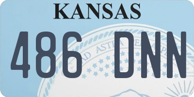 KS license plate 486DNN
