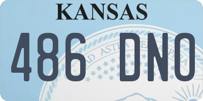 KS license plate 486DNO