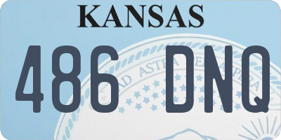 KS license plate 486DNQ