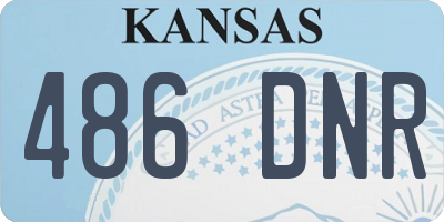 KS license plate 486DNR