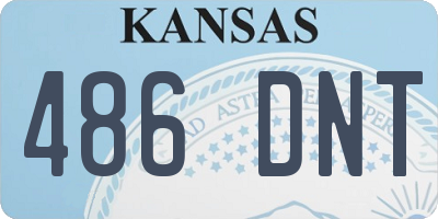 KS license plate 486DNT