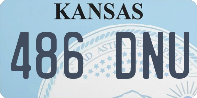 KS license plate 486DNU