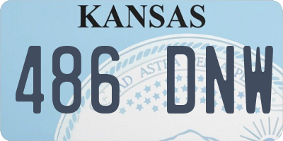 KS license plate 486DNW