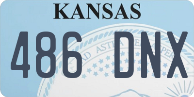 KS license plate 486DNX