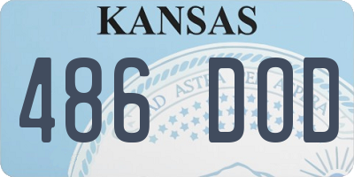 KS license plate 486DOD
