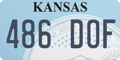 KS license plate 486DOF