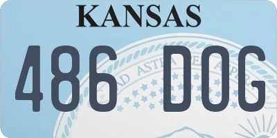 KS license plate 486DOG
