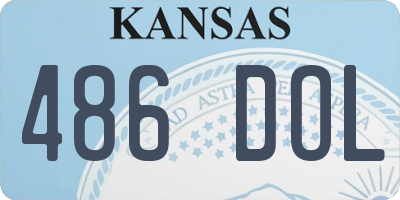 KS license plate 486DOL