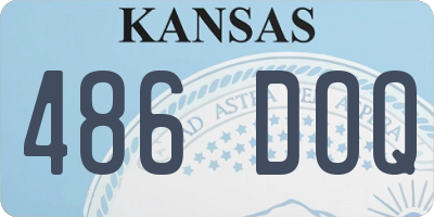 KS license plate 486DOQ