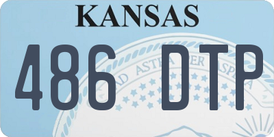 KS license plate 486DTP