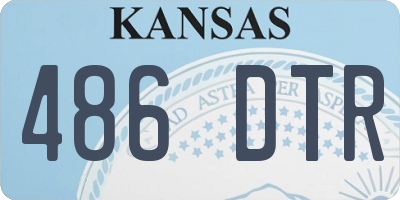 KS license plate 486DTR