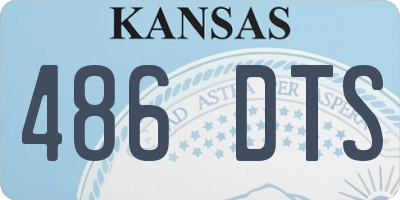 KS license plate 486DTS